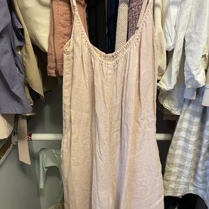 Man In The Studio Oversized Linen Jumpsuit (pink, small)